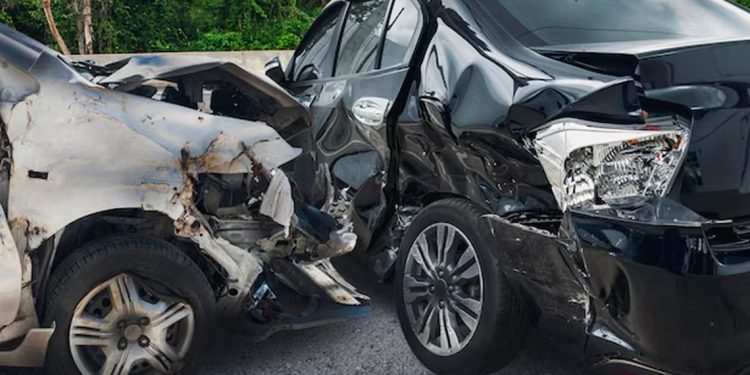 Vehículos accidentados.