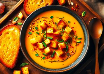 Sopa de Auyamas con Jengibre