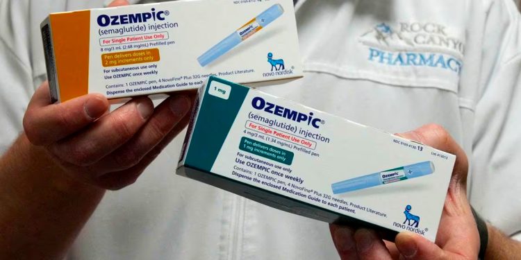 Dos cajas de Ozempic, medicamento contra la obecidad. Foto de GEORGE FREY-(REUTERS).