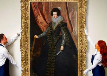 Imagen del cuadro de Diego Diego Velázquez de la reina Isabel de Borbón.