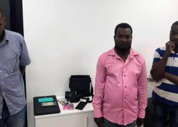 Imagen de haitianos apresados por la Dirección General de Migración