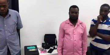 Imagen de haitianos apresados por la Dirección General de Migración