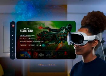 Imagen de las Gafas de Realidad Mixta Apple Vision Pro, que lanzará Apple en febrero del año 2024.