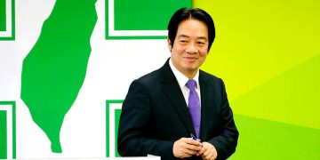 Foto de William Lai, candidato a la presidencia de Taiwán por el Partido Popular Democrático.