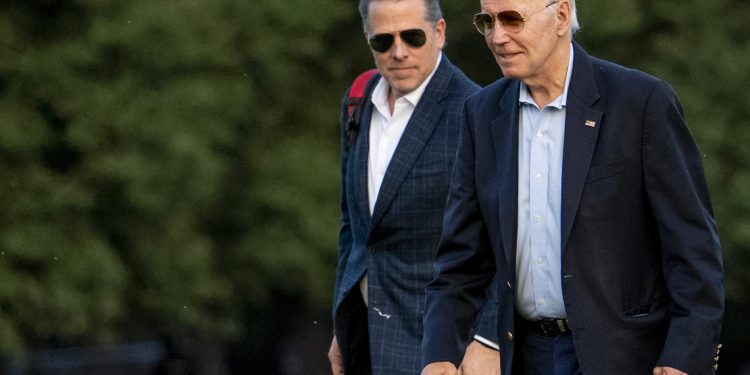 Imagen del Hunter Biden, hijo del presidente estadounidense Joe Biden-Noticias Nuevas 24-7
