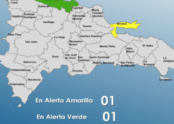 COE mantiene alerta amarilla en Samaná y verde en Puerto Plata