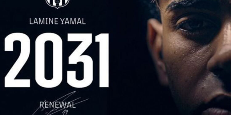 Lamine Yamal renueva con el Barcelona hasta 2031