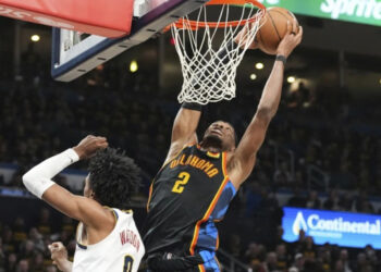 Thunder aplasta a Nuggets y empata serie con 34 puntos de Gilgeous