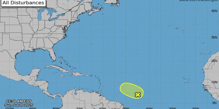 Indomet vigila onda tropical con potencial de ciclón