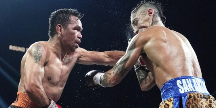 Pacquiao brilla a los 46, empata con Barrios y casi hace historia