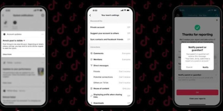 TikTok notificará a padres cuando sus hijos publiquen contenido