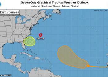Tormenta tropical Dexter avanza y provocará lluvias este lunes en varias provincias