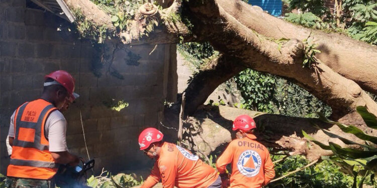 22 viviendas dañadas por ventarrón y granizada en Puerto Plata