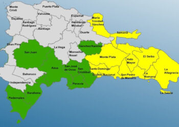 Aumentan a 10 las provincias en alerta amarilla y 8 en verde por lluvias