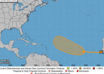 Indomet mantiene vigilancia sobre onda tropical con potencial ciclónico en el Atlántico