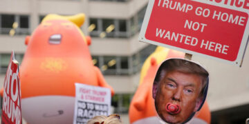 Protestas y arrestos marcan la visita de Trump a Londres