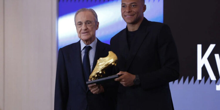 Mbappé recibe la Bota de Oro y agradece al Real Madrid por su apoyo