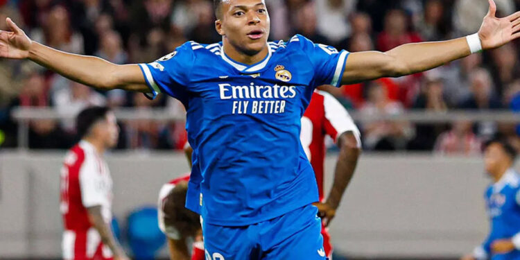 Póker de Mbappé impulsa victoria del Real Madrid ante Olympiakos
