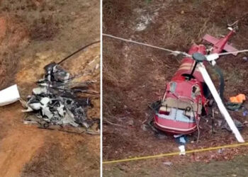 Dos helicópteros chocan en Nueva Jersey y dejan un muerto