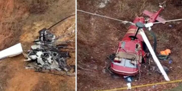 Dos helicópteros chocan en Nueva Jersey y dejan un muerto