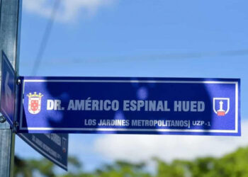 Nombran calle de Santiago en honor a Américo Espinal Hued