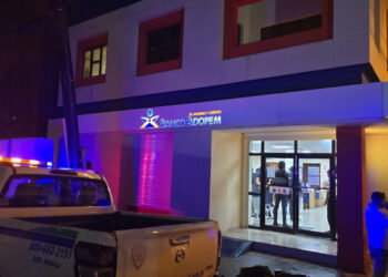 Policía investiga intento de robo en banco de La Vega