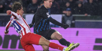 Atlético empata 3-3 en Brujas y deja abierta la serie