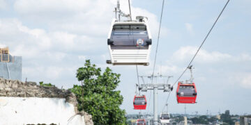 Paralizada la Línea 1 del Teleférico de Santo Domingo