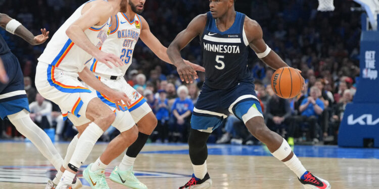 Anthony Edwards estará fuera 2 semanas por lesión en la rodilla