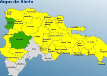 26 provincias en alerta amarilla por vaguada