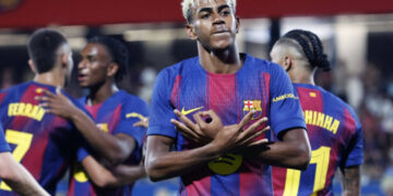 Lamine Yamal lidera goleada del Barcelona 4-1