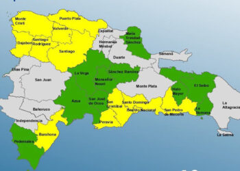 COE eleva a 22 provincias bajo alerta por lluvias