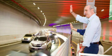 Abinader inaugura túnel de la Plaza de la Bandera