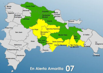COE eleva alerta amarilla en Gran Santo Domingo y seis provincias
