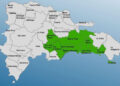 COE emite alerta verde por fuertes aguaceros en RD