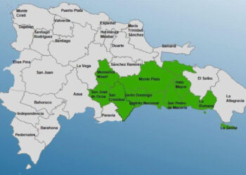 COE emite alerta verde por fuertes aguaceros en RD