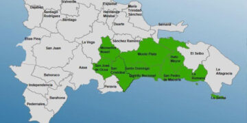 COE emite alerta verde por fuertes aguaceros en RD