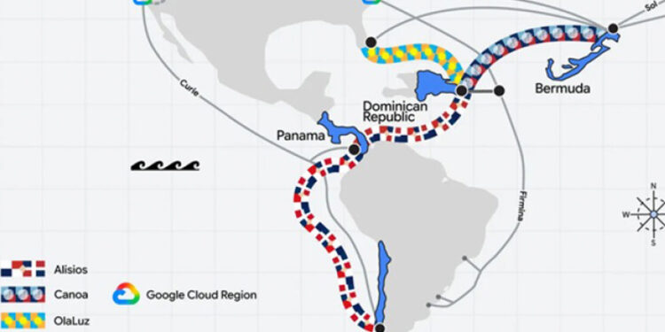 Google instalará tres cables submarinos en República Dominicana